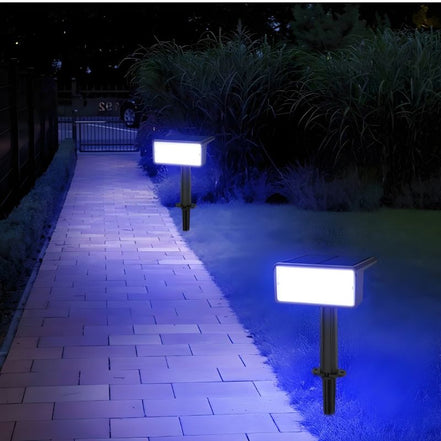 Verluna LED solcellelampe i ABS – lampe med solpanel til placering i jord