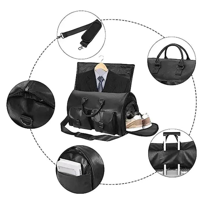 Travira taske unisex – rejsetaske med tøjrum og justerbar rem