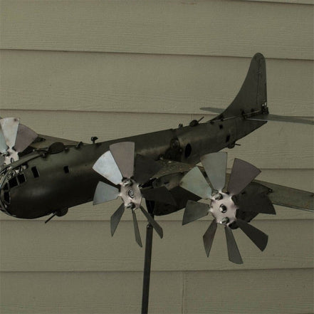 Aerovix vindmølle dekoration metal med jordspyd til have og terrasse