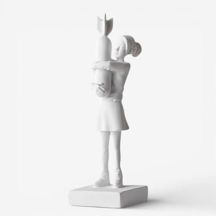 Karvion dekorativ figur i harpiks – karakterformet statue til bord eller hylde