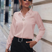 Eloria Lapel Bluse med Lange Ærmer