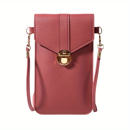 Sorena Touch Bag – crossbody taske med touch-skærmlomme og aftagelig rem