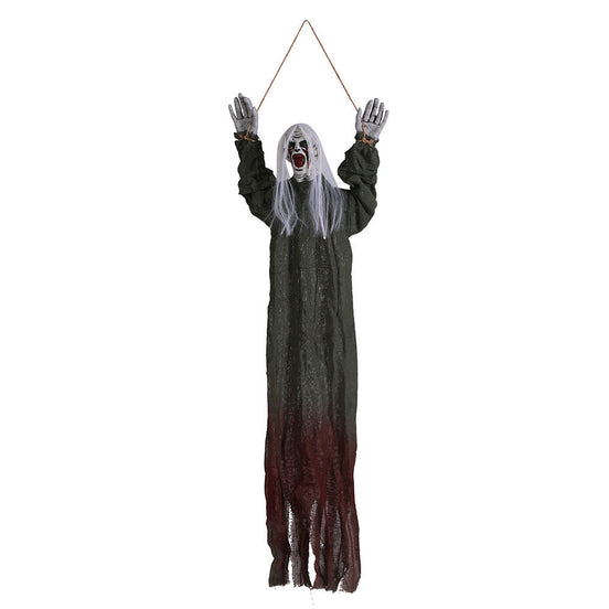 Závěsný halloweenský duch s dlouhými vlasy na dekoraci – Morvella