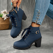 Solviera Mid Heel Ankle Boots