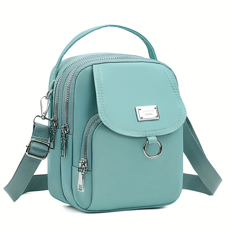 Melora Crossbody Bag – Let nylon taske med flere lynlåslommer