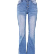 Levana Bootcut Jeans med Høj Talje