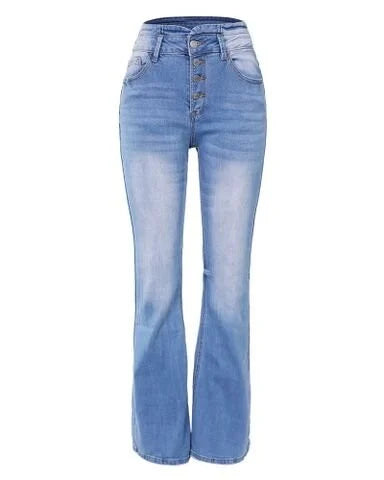 Levana Bootcut Jeans med Høj Talje