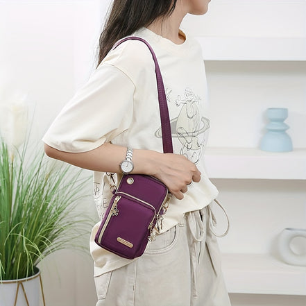 Veloria Crossbody Bag – let nylon taske med lynlåslukning
