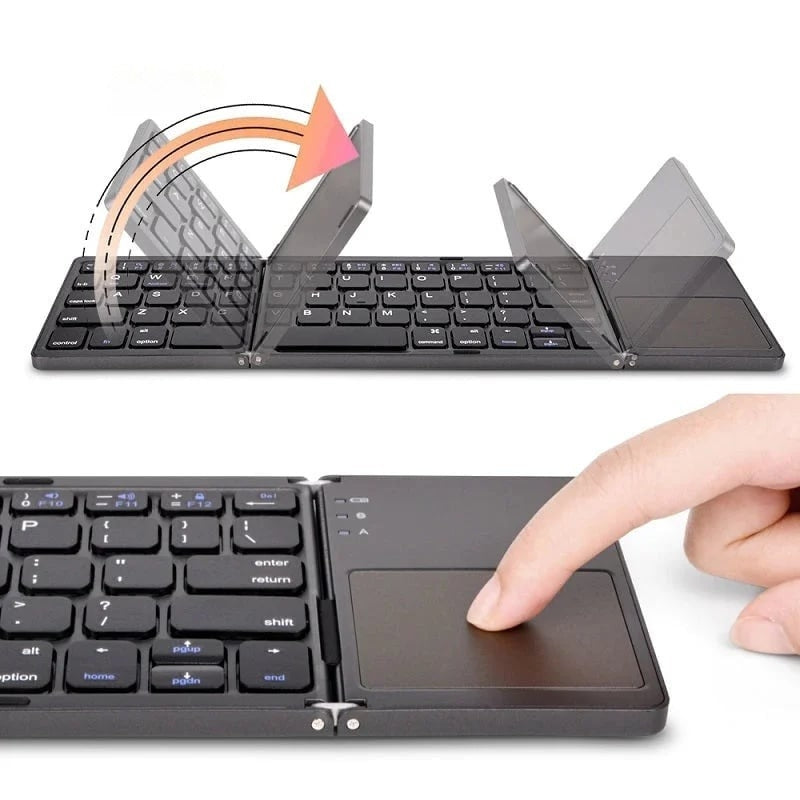 FlexiKey foldbart tastatur – Bluetooth med touchpad