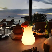 Lumivara LED vaselampe – genopladelig bordlampe med farveskift