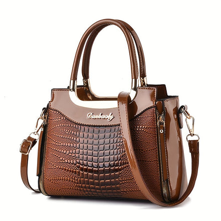 Arvella Croco Crossbody Bag