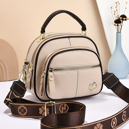 Elvoria Multi-Layer Shoulder Bag