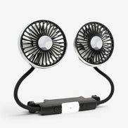 Bilventilator med dobbelthoved og USB-tilslutning – Virexo