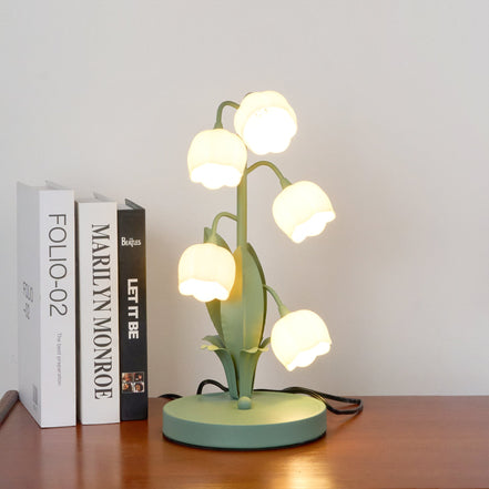 Florivana bordlampe med polycarbonat skærm