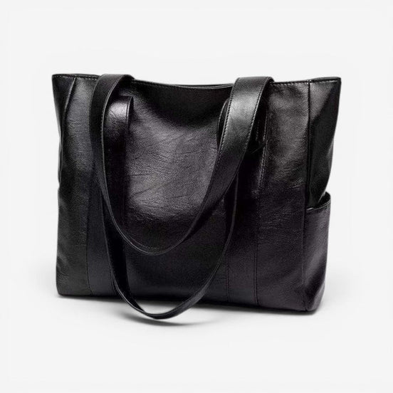 Veltrixa dame skuldertaske med stort rum brede stropper sikker lukning