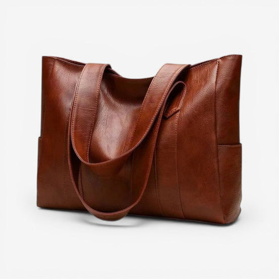 Veltrixa dame skuldertaske med stort rum brede stropper sikker lukning