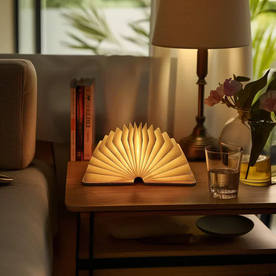 Lampka LED Lumibook – składana lampka do książek z akumulatorem