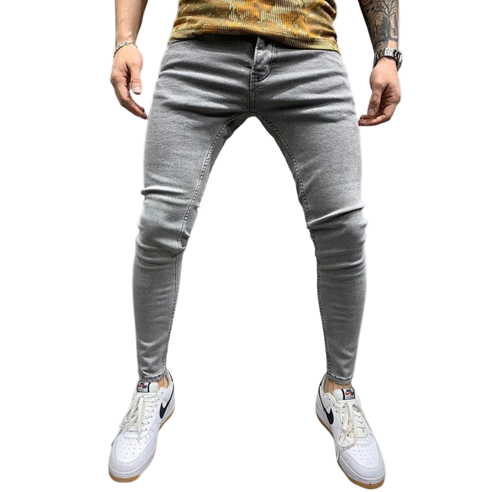Darrell casual skinny herenbroek – slanke pasvorm van zachte, rekbare stof voor een moderne en comfortabele look