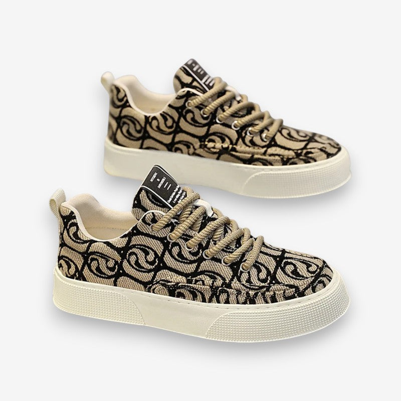 Ravion flade snøresko med rund tå