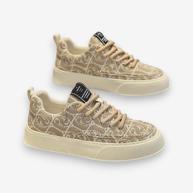 Ravion flade snøresko med rund tå