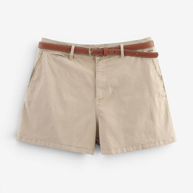 Dames shorts med bælte og læg – Linavera