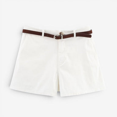 Dames shorts med bælte og læg – Linavera