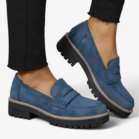 Marvella mokasíny so slip-on dizajnom a stabilným podpätkom