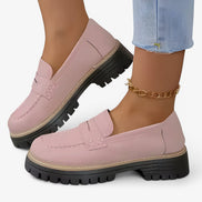 Marvella loafers med slip-on design og stabil hæl