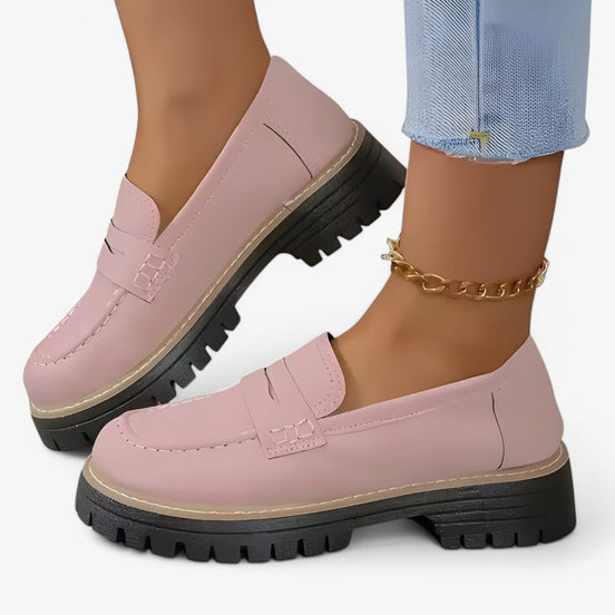 Marvella mokasíny so slip-on dizajnom a stabilným podpätkom