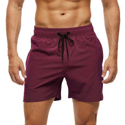 Hurtigtørrende badeshorts til herre med lynlåslommer og elastisk talje – shorts til strand og svømning – Aquenor