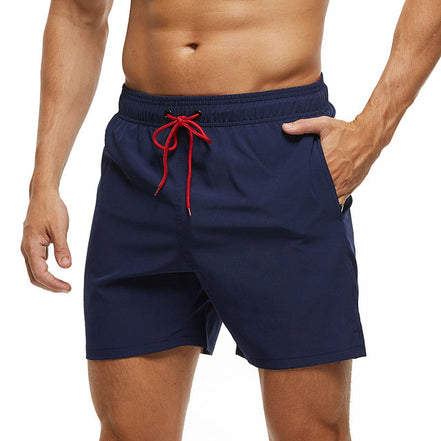 Hurtigtørrende badeshorts til herre med lynlåslommer og elastisk talje – shorts til strand og svømning – Aquenor
