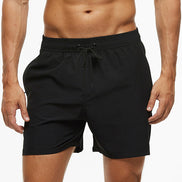 Hurtigtørrende badeshorts til herre med lynlåslommer og elastisk talje – shorts til strand og svømning – Aquenor