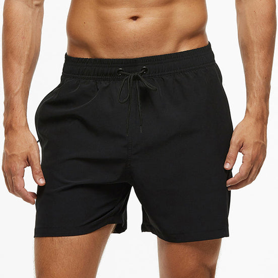 Hurtigtørrende badeshorts til herre med lynlåslommer og elastisk talje – shorts til strand og svømning – Aquenor