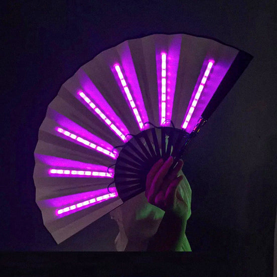 Wentylator ręczny z lampką LED i składanym designem – przenośny wentylator na podróż i na zewnątrz – Lumiflo
