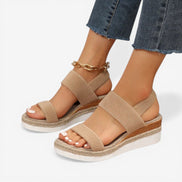 Chunkira sandaler dame – remsandaler med chunky sål og åben tå
