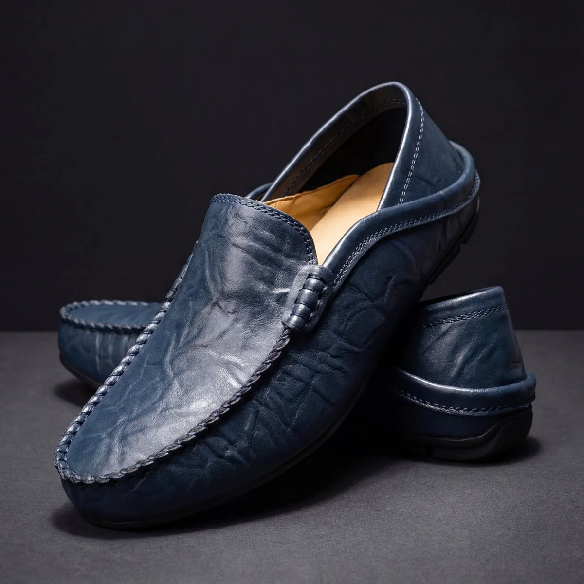 Herreloafers med slip-on design – Caverno