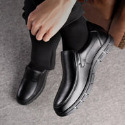Lorento loafers i læder med elastisk slip-on design