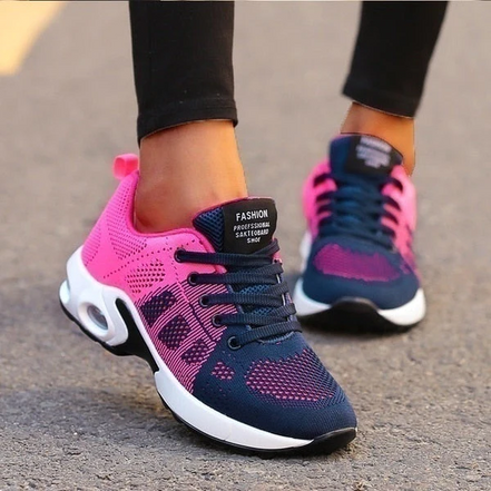 Sneakers med støttende indersål, skridsikker sål og alsidigt design
