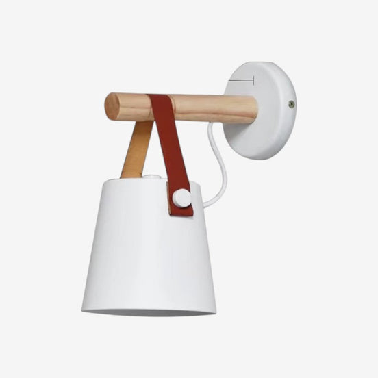 Nordluma lampa ścienna – wisząca lampa ścienna z drewna i metalu