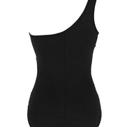 Méshara dame badedragt – asymmetrisk badedragt med shaping og mesh detaljer