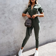 Dame overall med justerbar talje og cargo design – jumpsuit til hverdag og fritid – Virella
