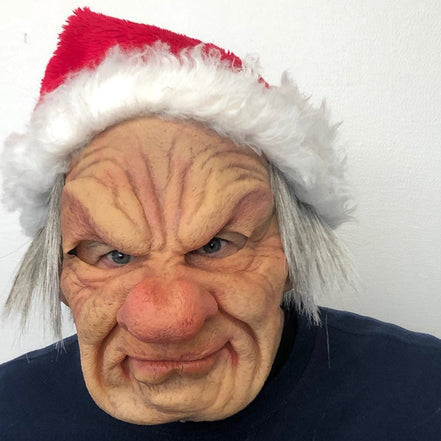 Helmaske i latex med bevægelig mund til Halloween og cosplay – Valthera