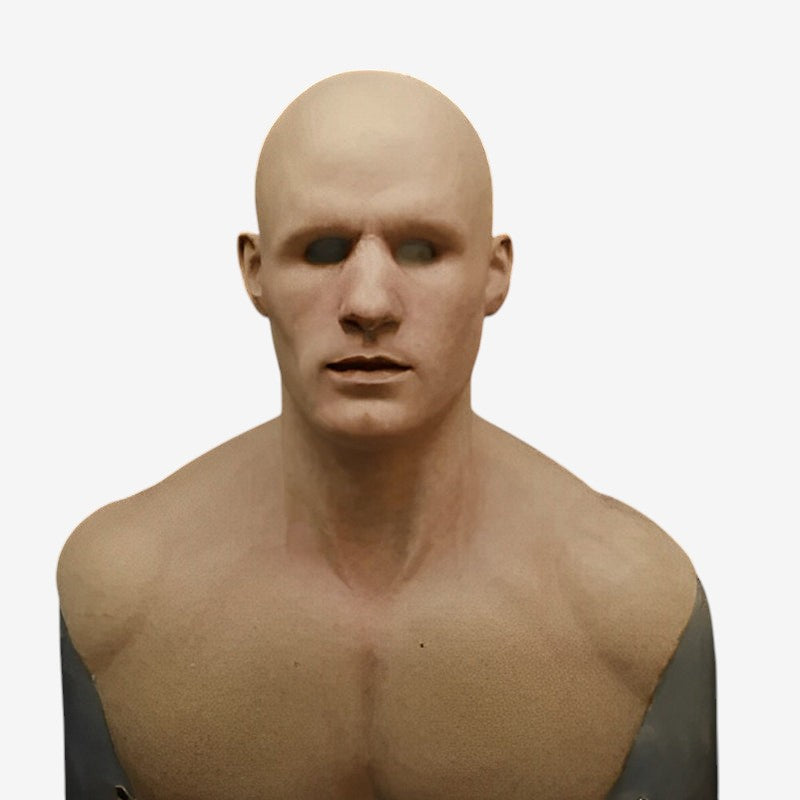Helmaske i latex med bevægelig mund til Halloween og cosplay – Valthera