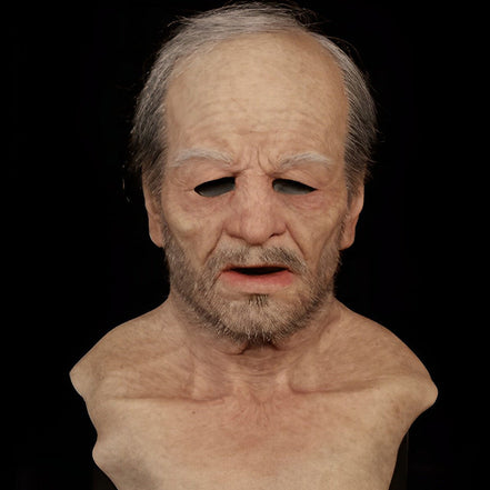 Helmaske i latex med bevægelig mund til Halloween og cosplay – Valthera