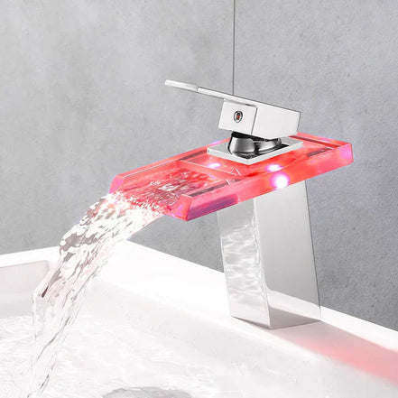 Aqualume LED vandfaldshane – temperaturstyret farvevisning