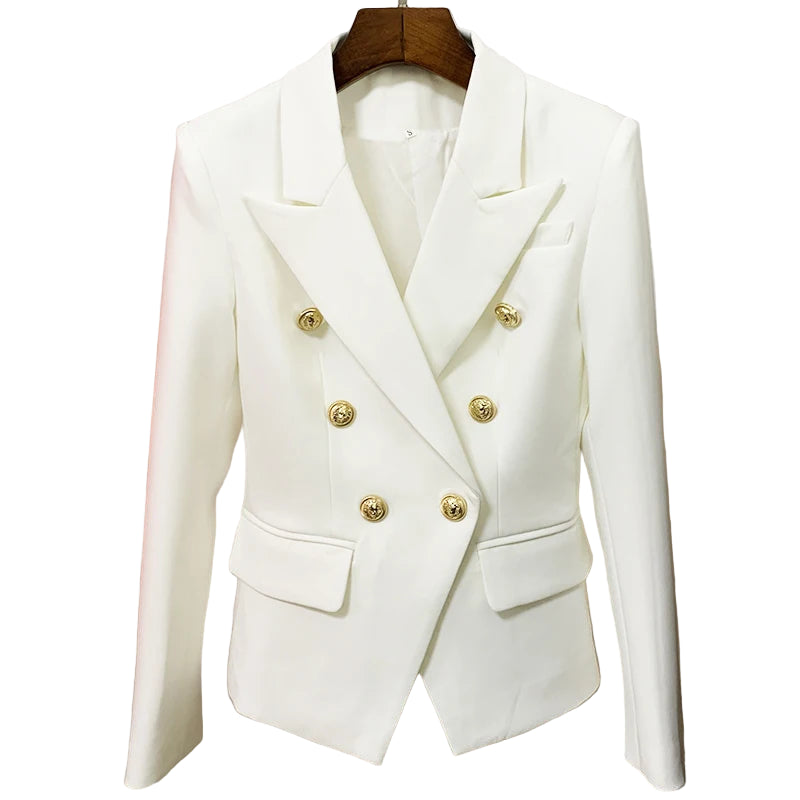 Camille Slimfit Blazer – Klassisk dobbeltradet dameblazer