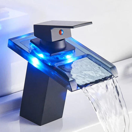 Aqualume LED vandfaldshane – temperaturstyret farvevisning