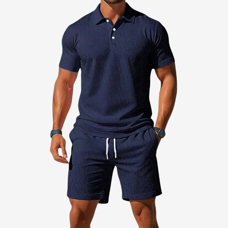 Herresæt med polo og shorts – Aerovik