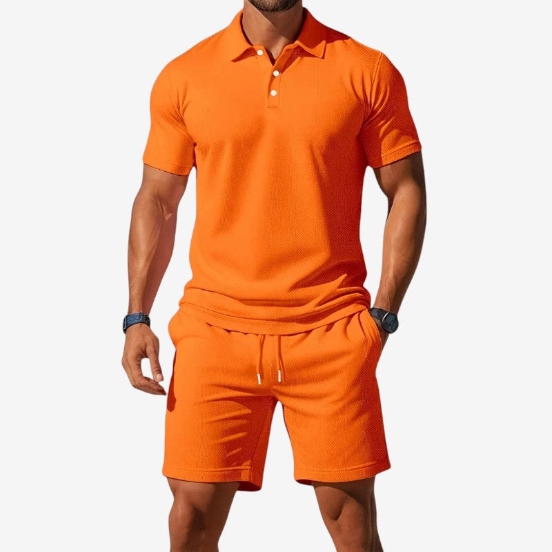 Herresæt med polo og shorts – Aerovik