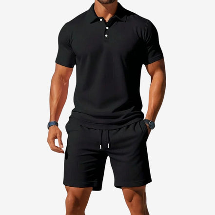 Herresæt med polo og shorts – Aerovik